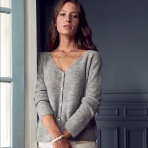 NWT Sezane Barry Grey Marl M